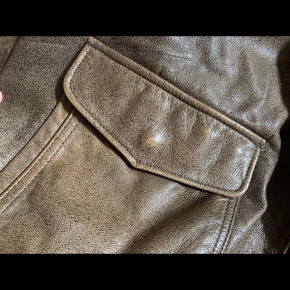 L.L Bean Jacket Leather Vintage 44 - Picture 7 of 7